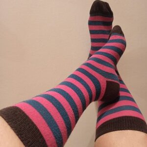 Sexis y calentitos calcetines rallados
